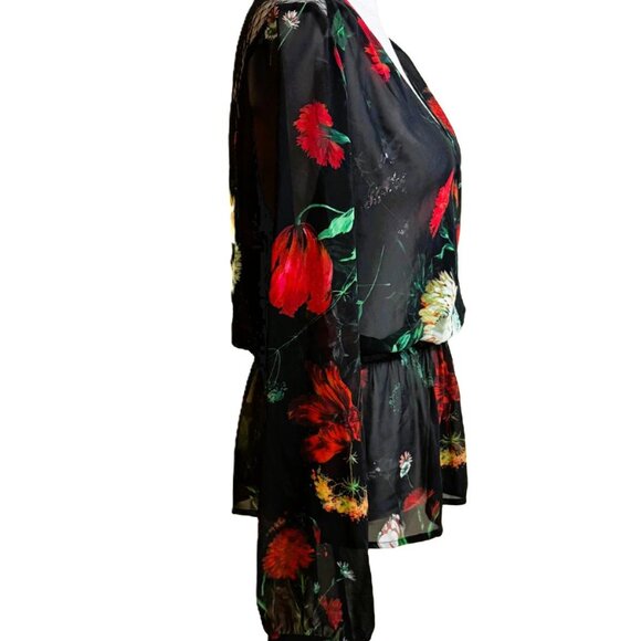 Express Surplice Peplum Blouse size S - Picture 4 of 7